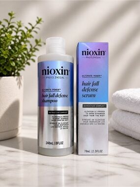 Nioxin Hair Fall Defense Shampoo & Serum Bundle | New